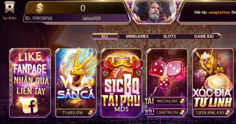 Giao diện chơi Vua Săn Cá tại Gemwin Club