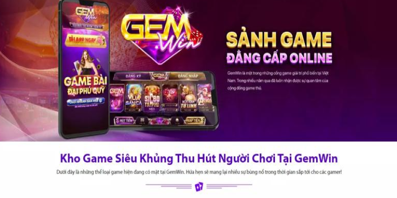 Giới thiệu về sảnh chơi gemwin