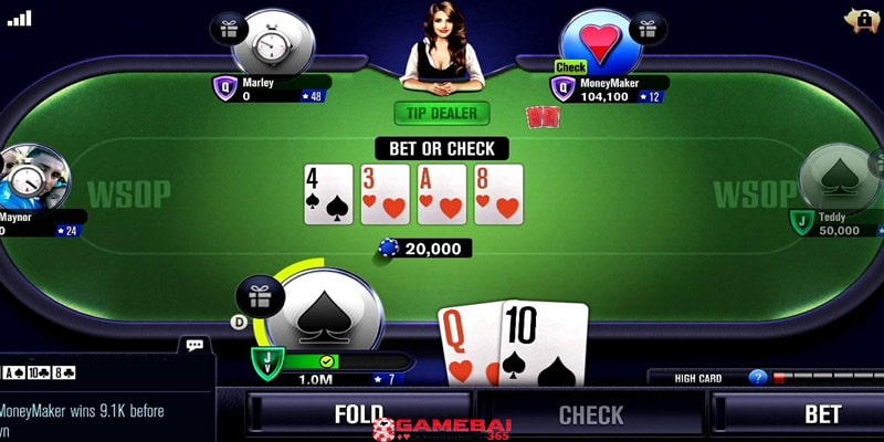 Hướng dẫn cách chơi poker tại gemwin đơn giản, chính xác