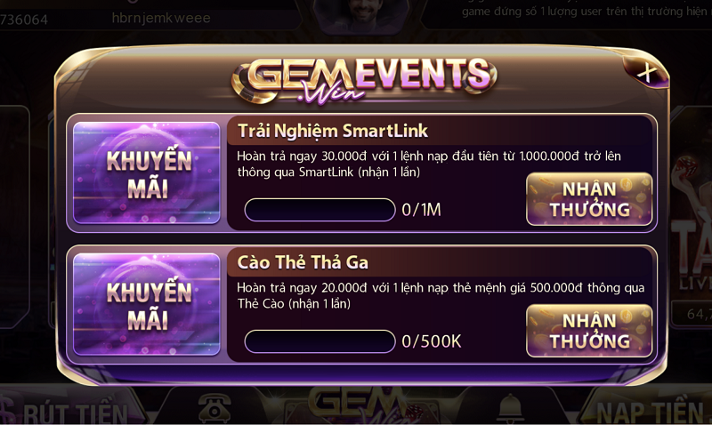 Những khuyến mãi đặc sắc tại Gemwin