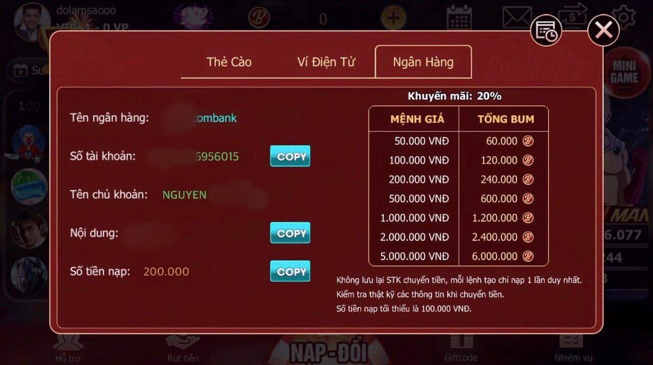 Gemwin - Phần thưởng cho người thắng