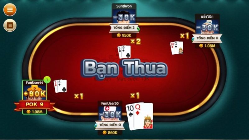 Chiến lược đánh Pok Deng tại Gemwin nắm chắc phần thắng