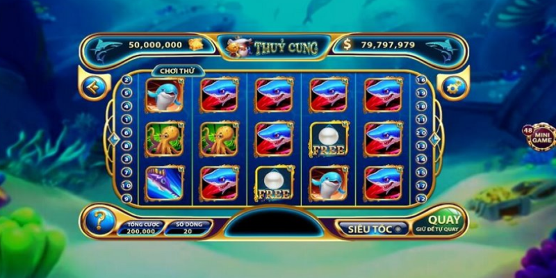 Đa dạng biểu tượng thú vị tại thủy cung gemwin