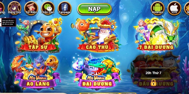 3 ưu điểm vượt trội ở sảnh game vua bắn cá đổi thưởng tại gem win